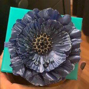 Tieks Box with Navy Blue Flower